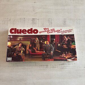Rare, vintage 1970s/80s Parker Cluedo (German edition) pub by Waddington